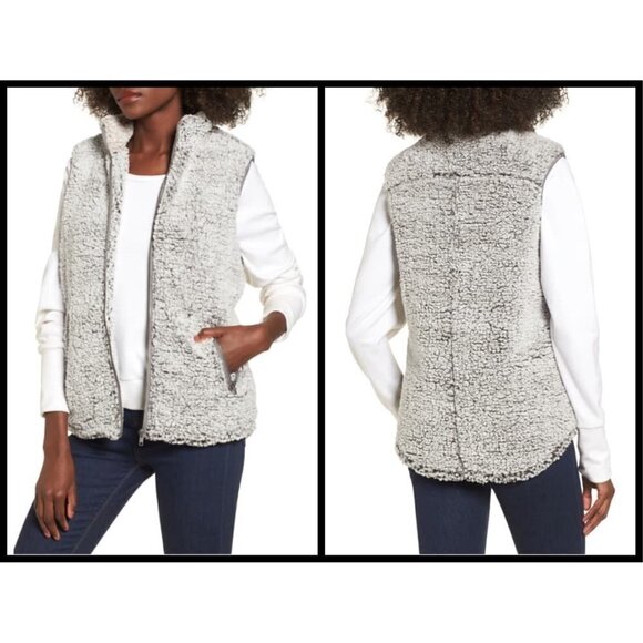 💕THREAD & SUPPLY💕 Arctic Fleece Vest Charcoal M - Picture 1 of 14